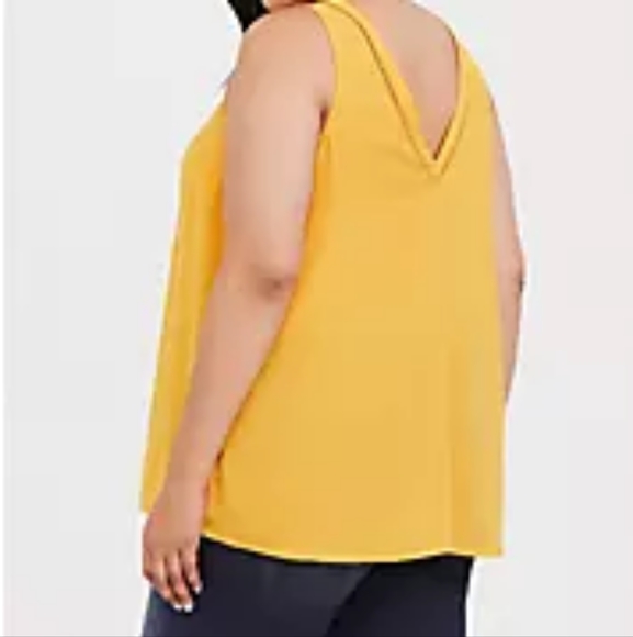 Yellow eyelet georgette top - Picture 2 of 2